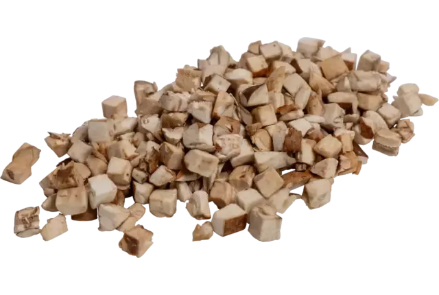 Kastanje champignons brunoise 5mm bulk kist 4 kilogram